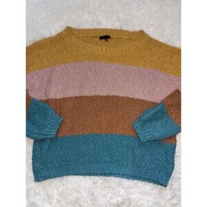 Blank Paige Woman’s Sz. L Color-block Distressed Sweater. Cute, Fun